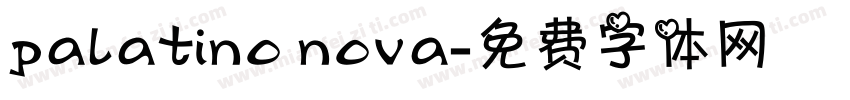 palatino nova字体转换